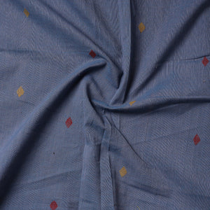 Blue - Godavari Jamdani Pure Handloom Cotton Precut Fabric (1 meter)