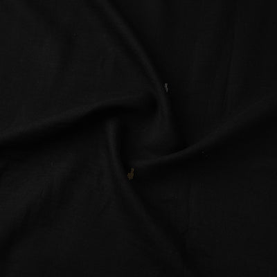 Black - Handloom Cotton Phulia Jamdani Fabric 03