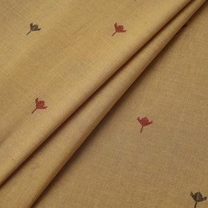 Beige - Prewashed Cotton Jacquard Fabric 02