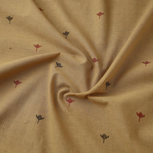 Beige - Prewashed Cotton Jacquard Fabric 02