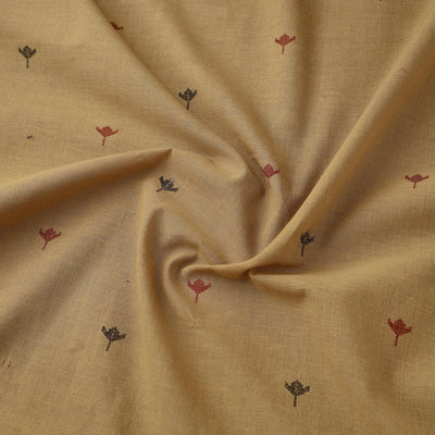 Beige - Prewashed Cotton Jacquard Fabric 02