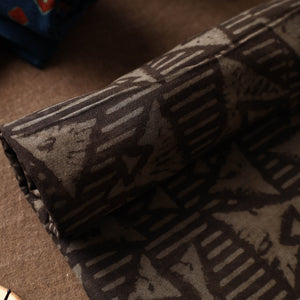 Brown - Akola Block Printed Pure Handloom Cotton Towel