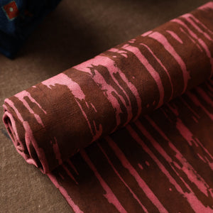 Brown - Akola Block Printed Pure Handloom Cotton Towel