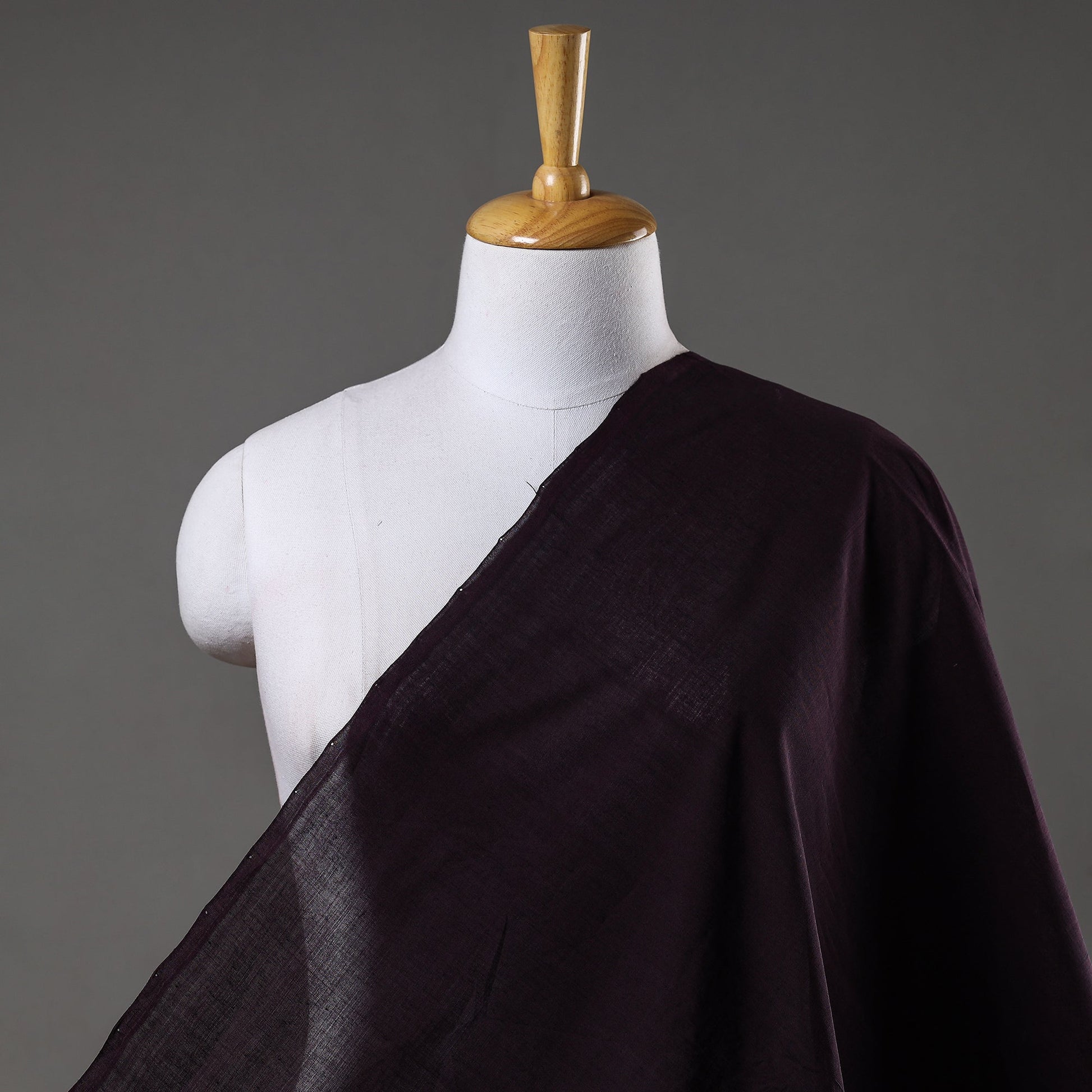 Brown - Original Mangalagiri Handloom Cotton Fabric