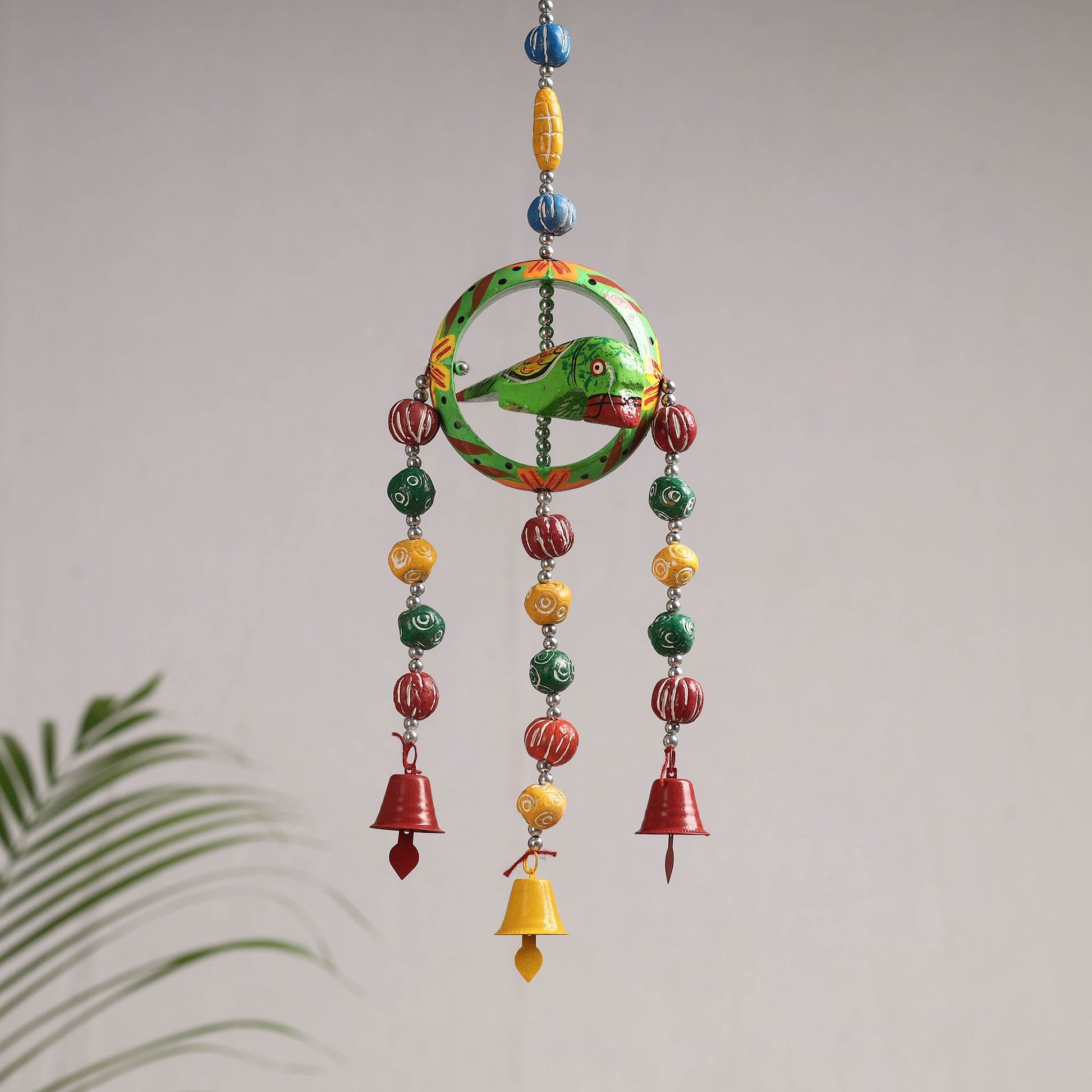 Banaras Handpainted Wooden & Terracotta Beads Decorative Hanging