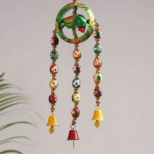 Banaras Handpainted Wooden & Beadwork Decorative Hanging
