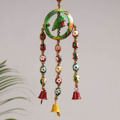 Banaras Handpainted Wooden & Beadwork Decorative Hanging