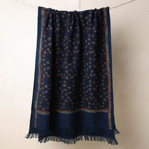 Blue - Akola Block Printed Pure Handloom Cotton Towel
