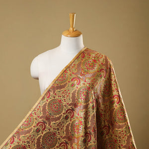 Beige - Kimkhab Silk Zari Banarasi Brocade Fabric 07