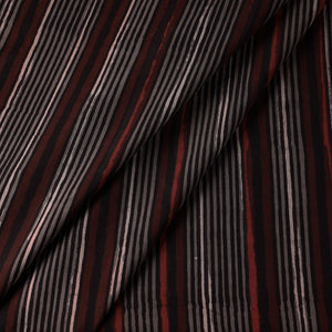 Brown - Jahota Block Printed Cotton Fabric
