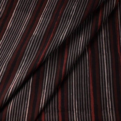 Brown - Jahota Block Printed Cotton Fabric