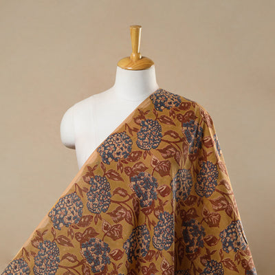 Brown - Block Print Cotton Sanganeri Fabric 19