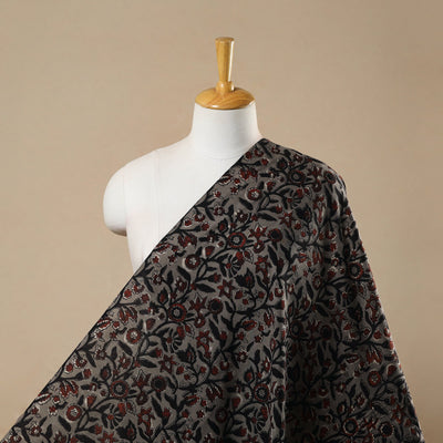 Black - Block Print Cotton Jahota Fabric 34