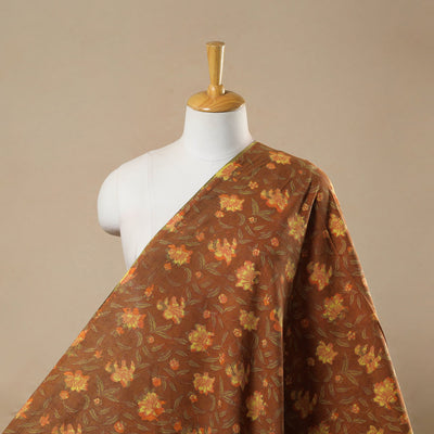 Brown - Block Print Cotton Jahota Fabric 39