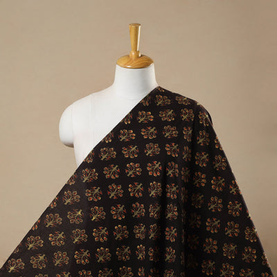 Brown - Block Print Cotton Jahota Fabric 41