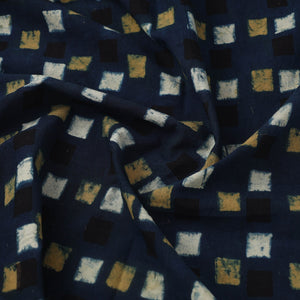 Blue - Block Print Cotton Natural Dyed Ajrakh Fabric 31