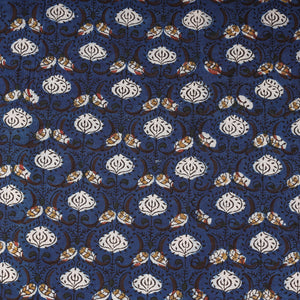 Blue - Bagru Block Print Cotton Fabric