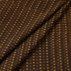 Brown - Akola Hand Block Printed Cotton Fabric