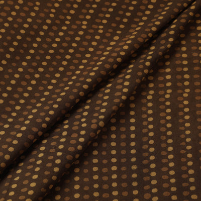 Brown - Akola Hand Block Printed Cotton Fabric