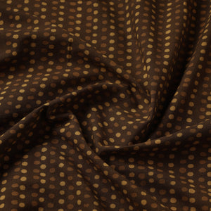 Brown - Akola Hand Block Printed Cotton Fabric