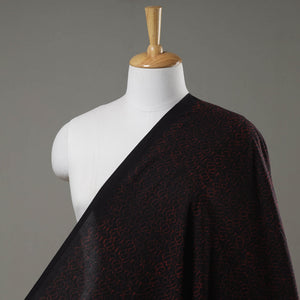 Black - Akola Hand Block Printed Cotton Fabric