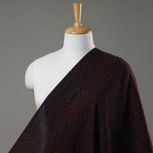 Black - Akola Hand Block Printed Cotton Fabric