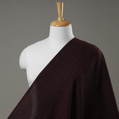 Black - Akola Hand Block Printed Cotton Fabric