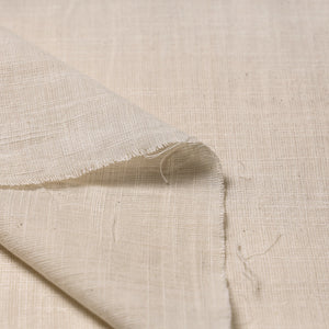Beige - Jhiri Handloom Cotton Plain Fabric 02