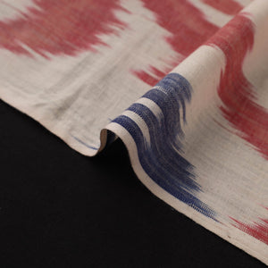 Beige - Cotton Central Asian Pochampally Ikat Fabric 01