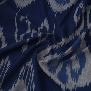 Blue - Cotton Central Asian Pochampally Ikat Fabric 12