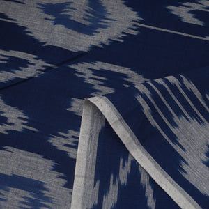 Blue - Cotton Central Asian Pochampally Ikat Fabric 12