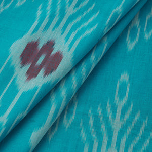 Blue - Cotton Central Asian Pochampally Ikat Fabric 13