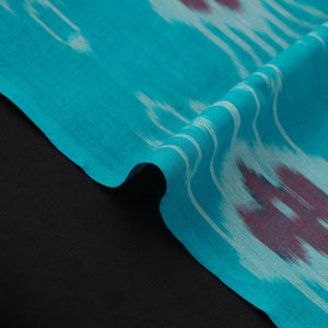 Blue - Cotton Central Asian Pochampally Ikat Fabric 13