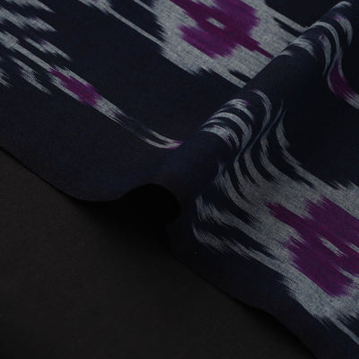 Blue - Cotton Central Asian Pochampally Ikat Fabric 14