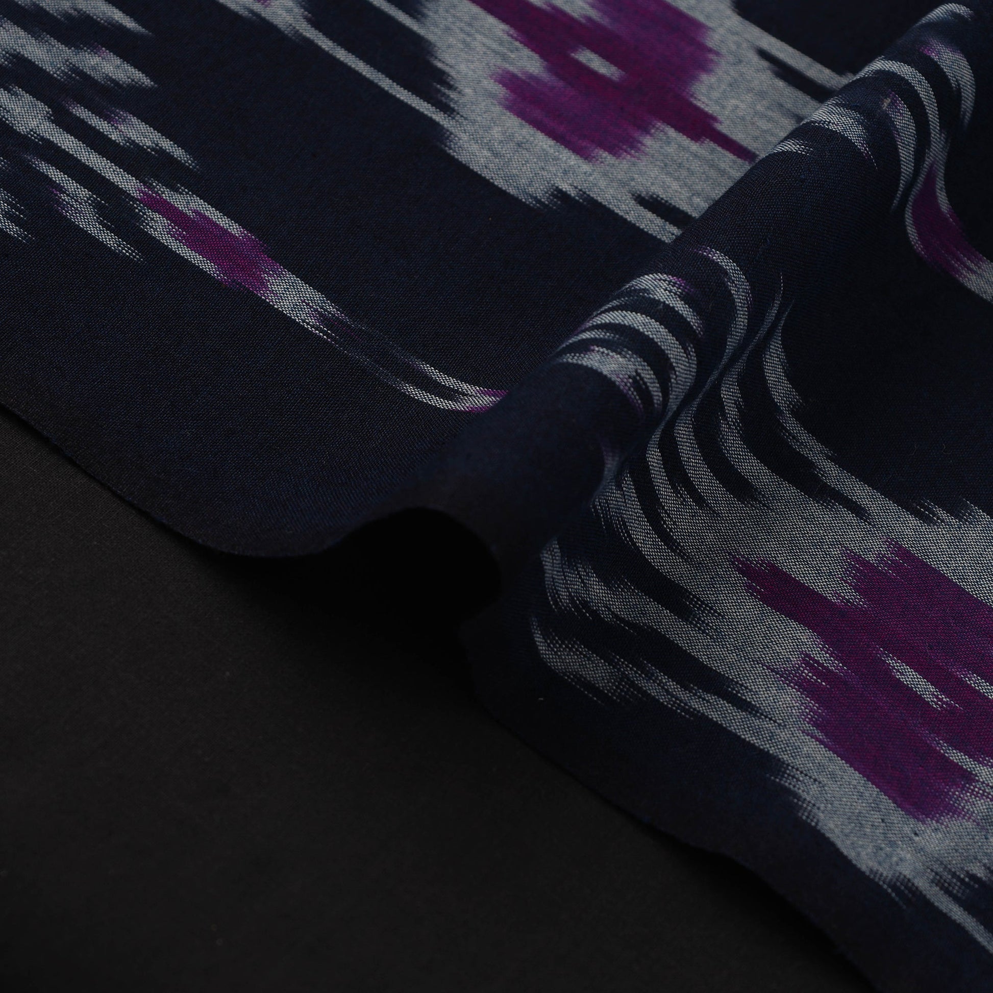 Blue - Cotton Central Asian Pochampally Ikat Fabric 14