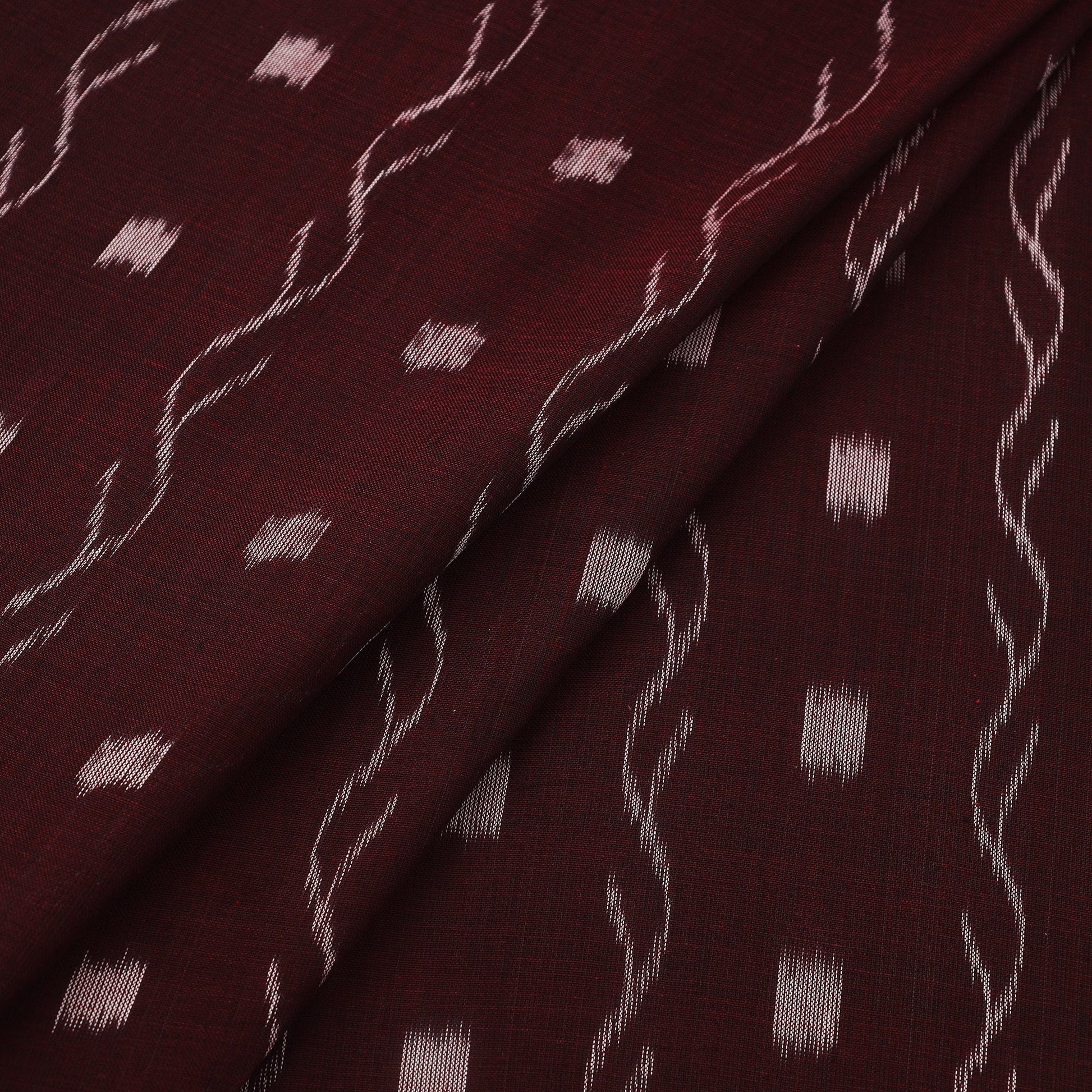 Brown - Handloom Cotton Sambalpuri Ikat Fabric 28