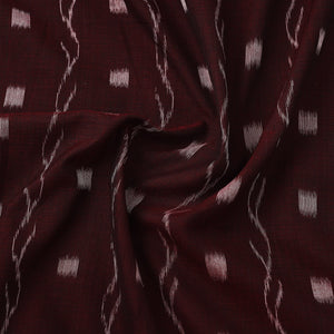 Brown - Handloom Cotton Sambalpuri Ikat Fabric 28
