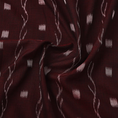 Brown - Handloom Cotton Sambalpuri Ikat Fabric 28