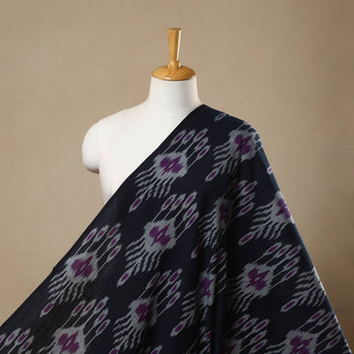 Blue - Cotton Central Asian Pochampally Ikat Fabric 14