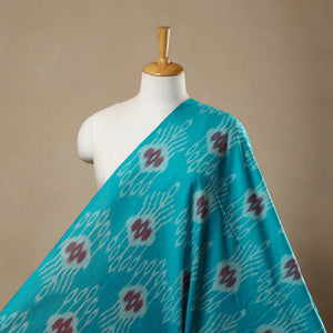 Blue - Cotton Central Asian Pochampally Ikat Fabric 13