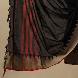 Black - 3pc Mercerised Cotton Dharwad Dress Material 03
