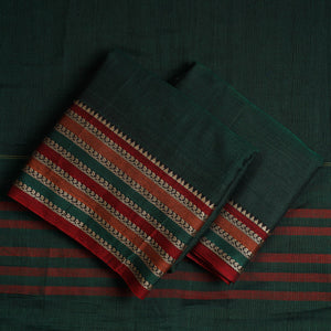 Brown - 3pc Mercerised Cotton Dharwad Dress Material 33