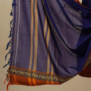Blue - 3pc Mercerised Cotton Dharwad Dress Material 45