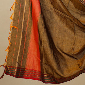 Brown - 3pc Mercerised Cotton Dharwad Dress Material 56