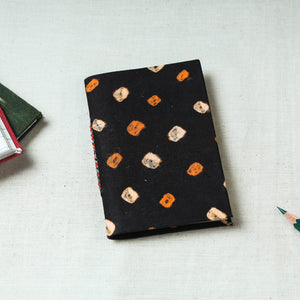 Black - Bandhani Cover Handmade Paper Notebook (5 x 3.5 in)