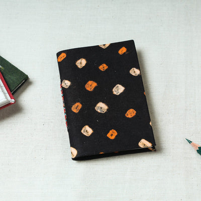 Black - Bandhani Cover Handmade Paper Notebook (5 x 3.5 in)