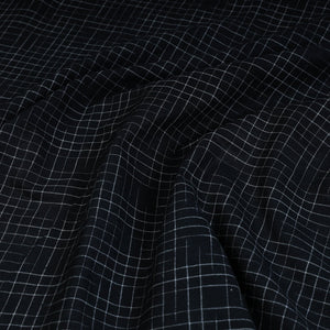 Black - Bengal Pure Handloom Cotton Fabric