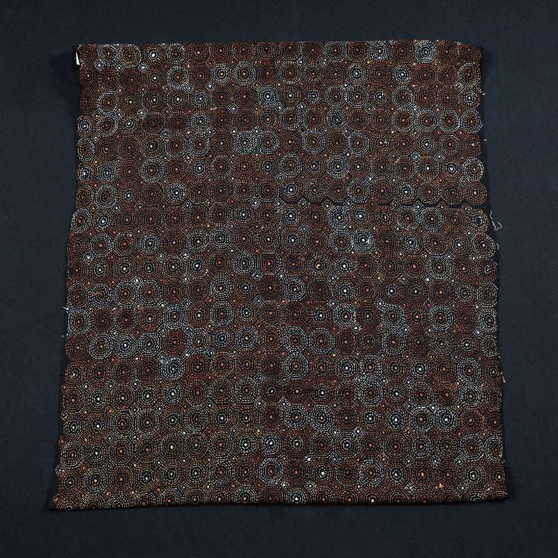 Bengal Kantha All Over Embroidered Pure Cotton Blouse Piece