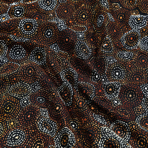 Bengal Kantha All Over Embroidered Pure Cotton Blouse Piece