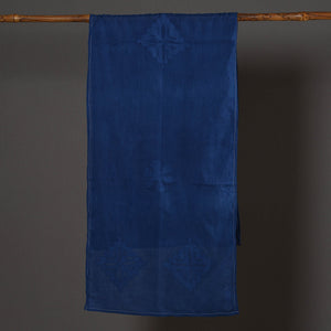 Blue - Barmer Applique Cut Work Mul Cotton Stole